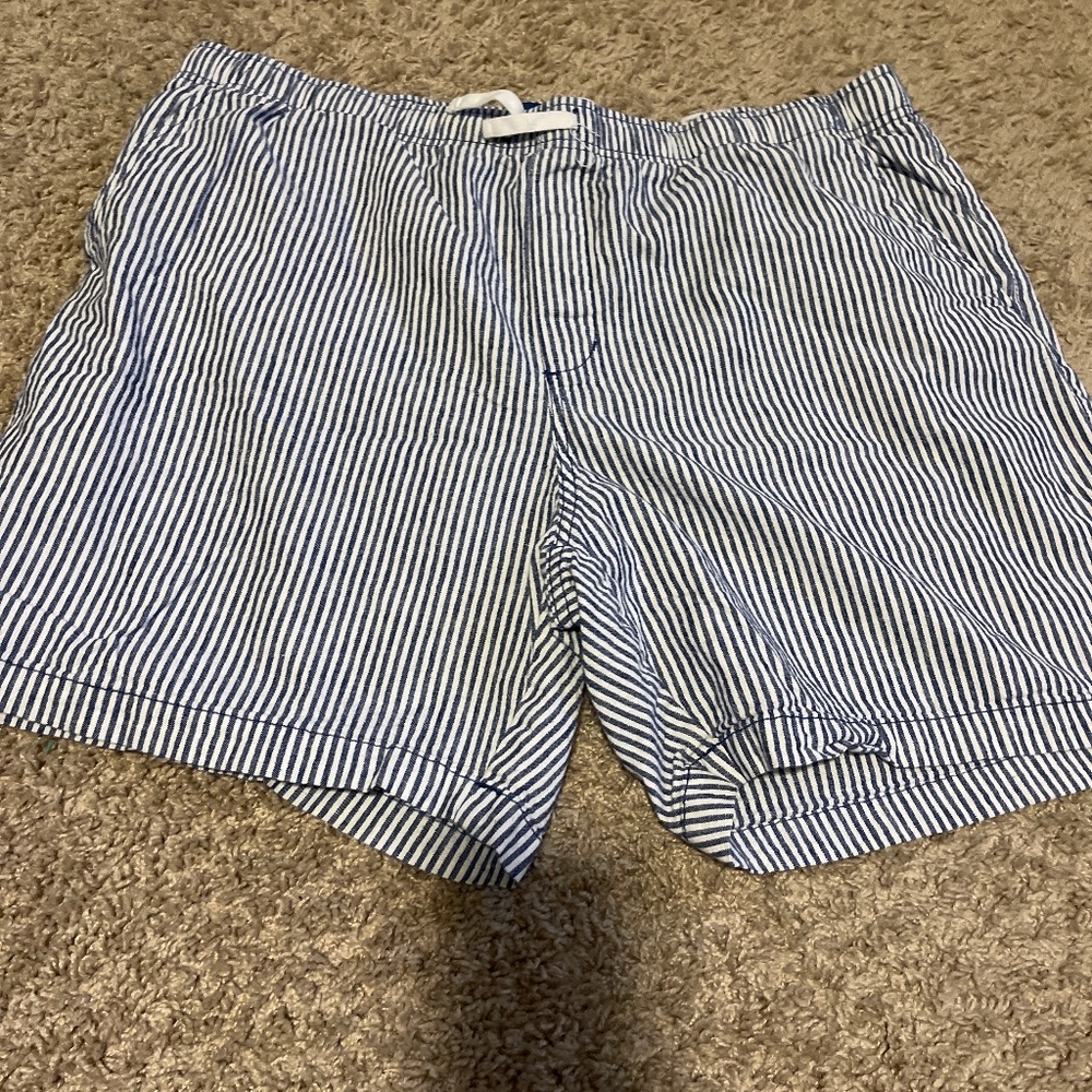 Linen blend shorts